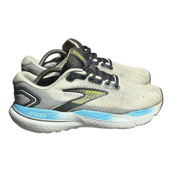 Brooks Other - Brooks Glycerin 20 Men's Size 10 White Gray Blue Running Sneakers Neutral Cush